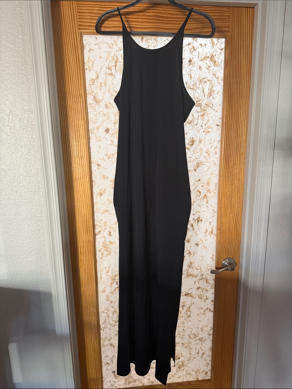 Athleta Black Maxi Dress with Slim Straps
